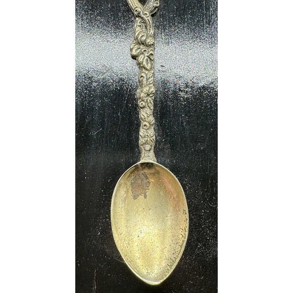 Antique Italian Bordini Ornate Fork and Spoon Serving Cherubs On Plaques -S84 - Picture 7 of 12